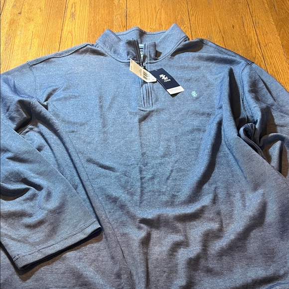Izod Men's Navy Zip-Up Sweater 3XLT new with tags - Picture 6 of 7